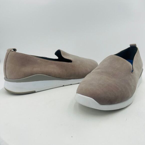Me Too Gage Comfort Slip On Frost Grey Nubuck Leather Sneakers Size 11M - Picture 3 of 15